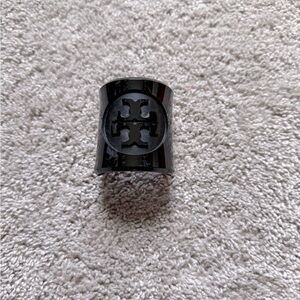 Tory Burch Black Logo Cuff Bracelet